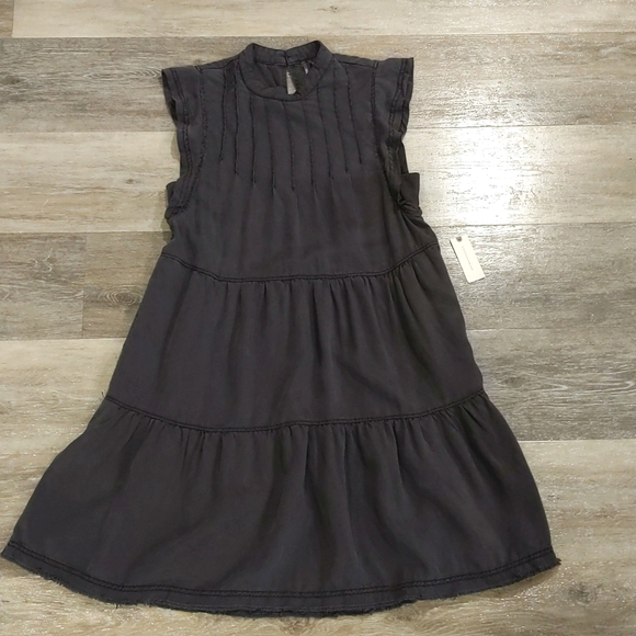 Anthropologie Dresses & Skirts - BNWT Anthropologie gray sleeveless dress with pockets!!